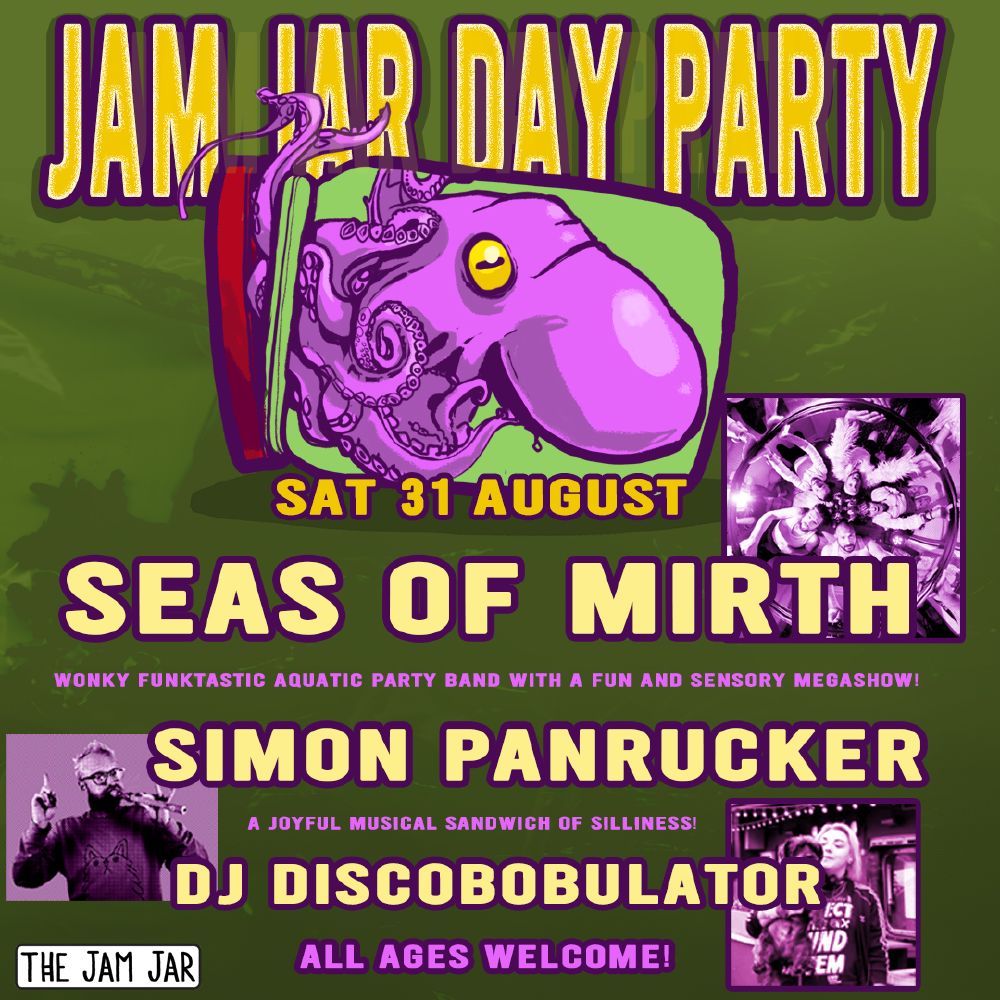 seas of mirth day party poster